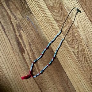 Isabel Marant H&M Beaded Boho Necklace Shell Beads